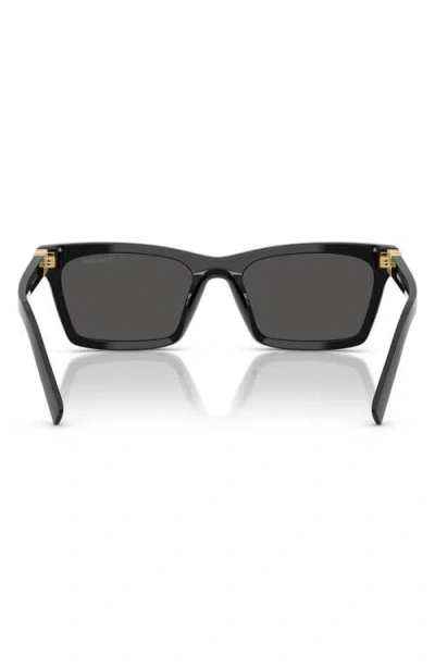 Miu Miu 0mu A05s Rectangular Sunglasses In Black