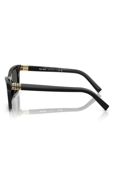 Miu Miu 0mu A05s Rectangular Sunglasses In Black