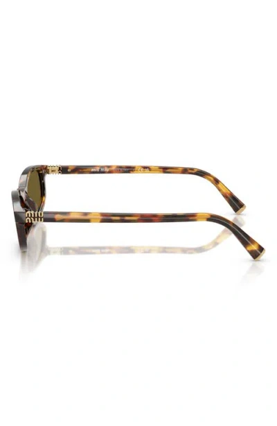 Miu Miu 54mm Irregular Sunglasses In Brown