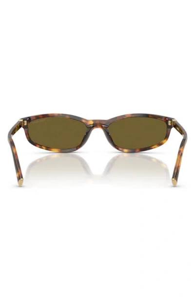Miu Miu 54mm Irregular Sunglasses In Brown