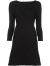 FENDI fitted geometric jacquard dress,DRYCLEANONLY