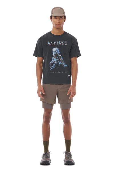 Satisfy Mothtech Muscle Tee In Black