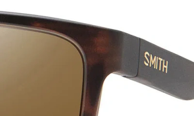 Smith Riptide 57mm Chromapop™ Polarized Sport Rectangular Sunglasses In Brown