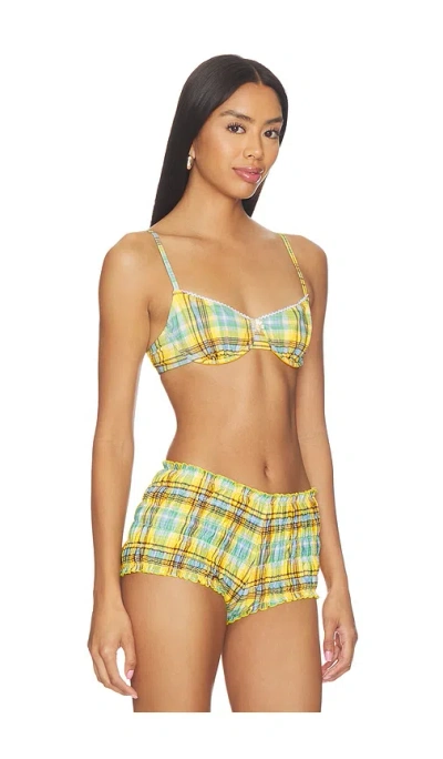 Solid & Striped The Daphne Bikini Top In Multi