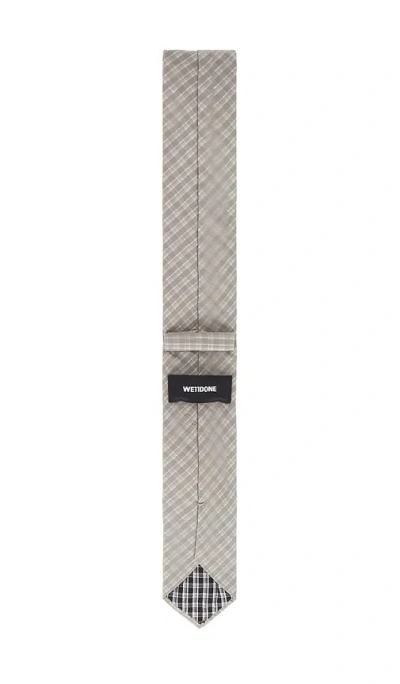 We11 Done Check 2 Layered Tie In Gray
