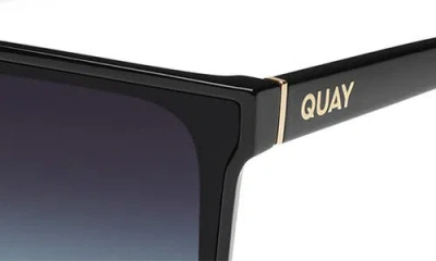 Quay Nightfall Medium 138mm Shield Sunglasses In Black