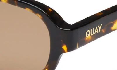 Quay Could Never 35mm Square Sunglasses In Neutral