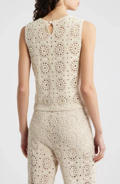 Frame The Crochet Cotton Top In Multi