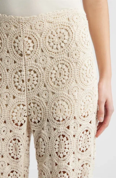 Frame The Crochet Pant In Brown