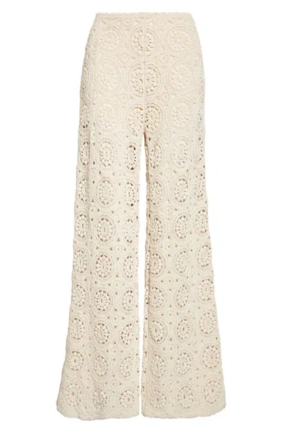 Frame The Crochet Pant In Brown