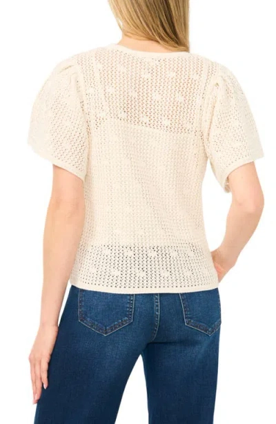 Halogenr Halogen(r) Short Sleeve Sweater In Neutral