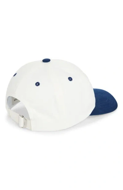 Ami Alexandre Mattiussi Ami Paris Bicolor Logo Embroidered Adjustable Baseball Cap In Multi