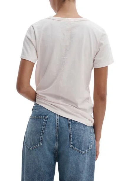 Rag & Bone The Vee Slub Pima Cotton-jersey T-shirt In Bright White