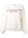 PHILOSOPHY DI LORENZO SERAFINI PHILOSOPHY DI LORENZO SERAFINI - LOGO PRINT SWEATSHIRT ,A1701074711838647