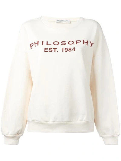 Philosophy Di Lorenzo Serafini White Cotton Sweater