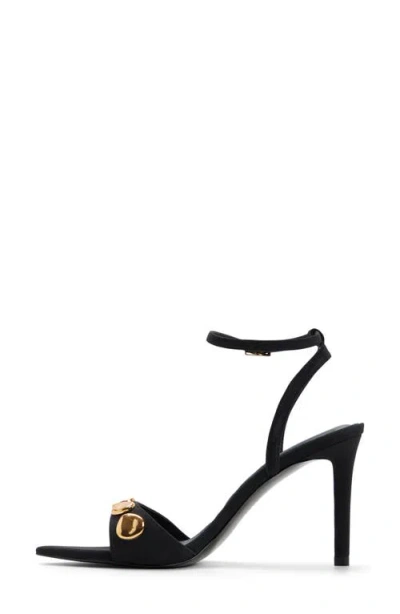 Aldo Leara Ankle Strap Pointed Toe Sandal In Black