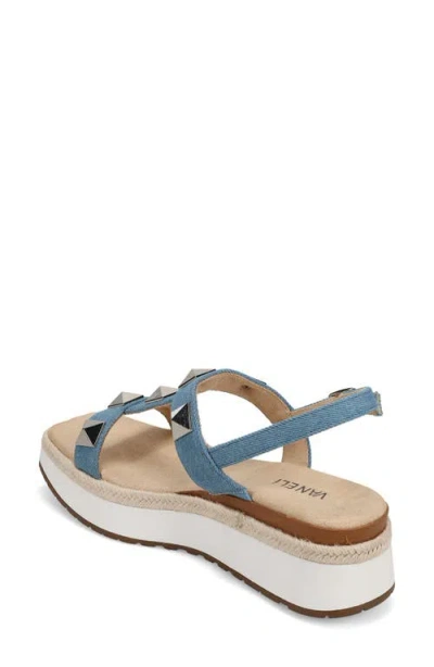 Vaneli Edrys Slingback Platform Sandal In Blue
