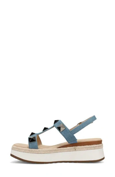 Vaneli Edrys Slingback Platform Sandal In Blue