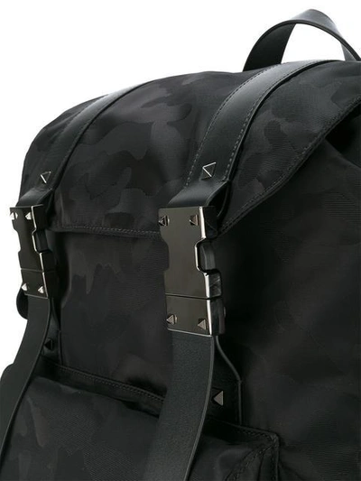 Shop Valentino Garavani Rockstud Backpack In Black