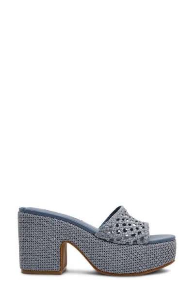 Steve Madden Torch Platform Slide Sandal In Multi