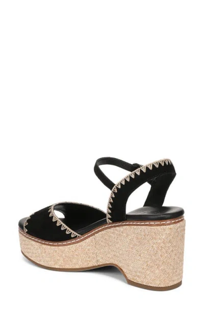 Naturalizer Della Platform Ankle Strap Sandal In Black