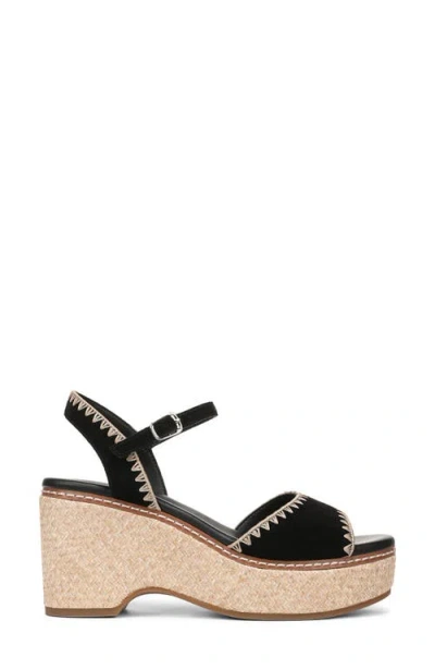 Naturalizer Della Platform Ankle Strap Sandal In Black