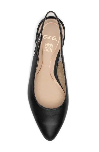Ara Pixie Slingback Pump In Black