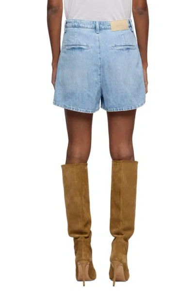 7 For All Mankind Trouser Shorts Iris In Blue