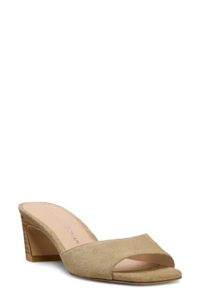 Stuart Weitzman 50mm Stassi Suede Mules In Green
