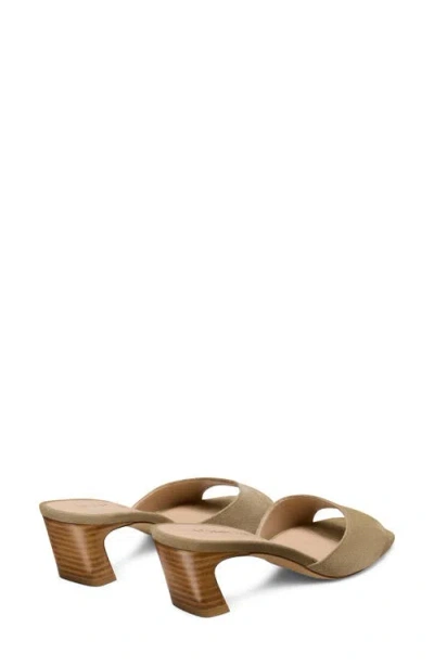 Stuart Weitzman 50mm Stassi Suede Mules In Green