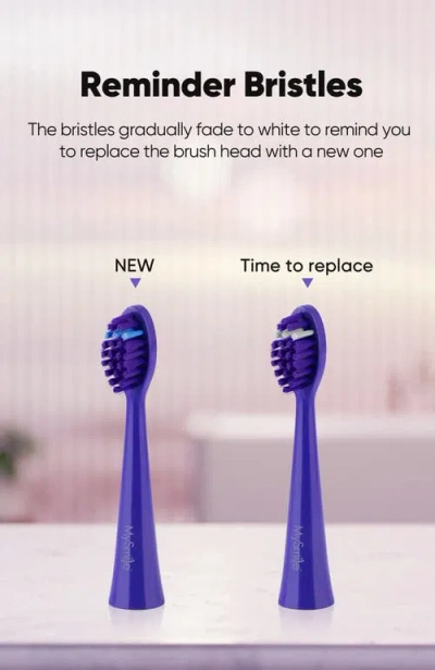 Mysmile Dy156 Electric Toothbrush Replacement Heads In Blue