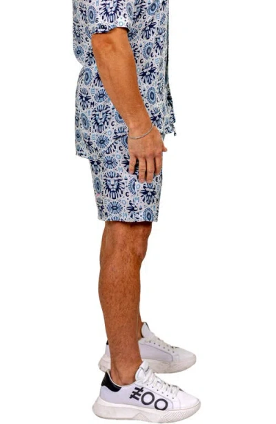 Maceoo Marthyr Drawstring Shorts In Blue