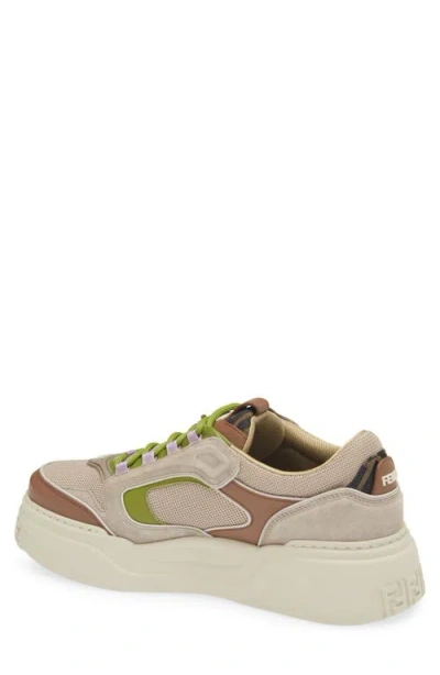 Fendi Force Low Top Sneaker In Neutral