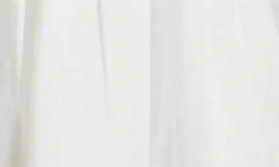 Frame The Embroidered Ramie Button-up Dress In White
