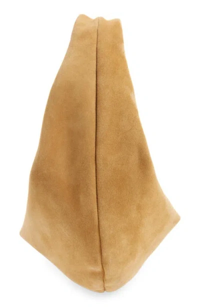 Khaite Medium Olivia Hobo Bag Wheat Suede