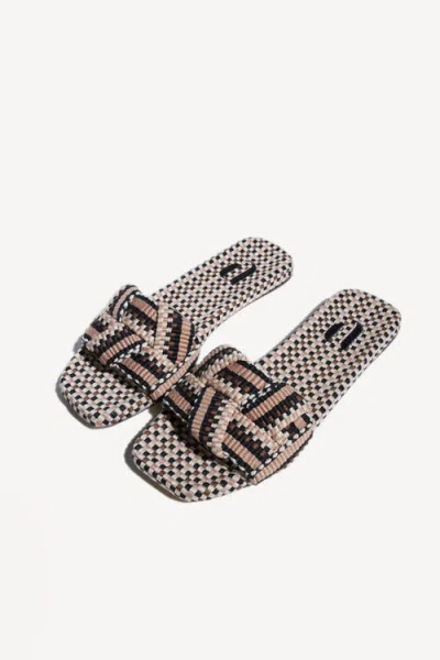 Amambaih Martina Flat Mules In Multi