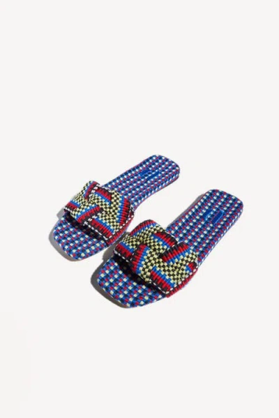 Amambaih Martina Flat Mules In Multi
