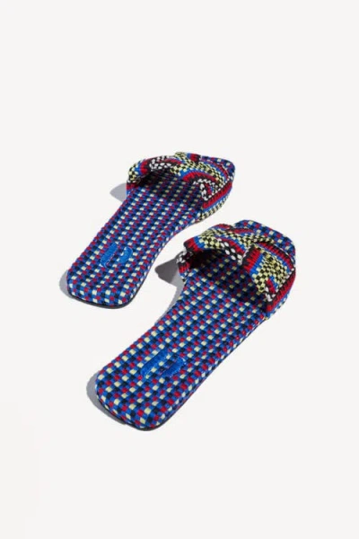 Amambaih Martina Flat Mules In Multi