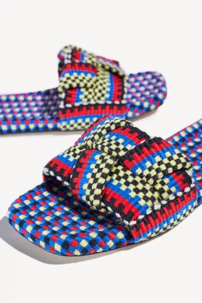 Amambaih Martina Flat Mules In Multi