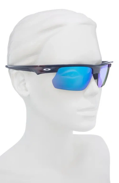 Oakley Bisphaera™ 68mm Oversize Gradient Prizm™ Rectangular Sunglasses In Blue