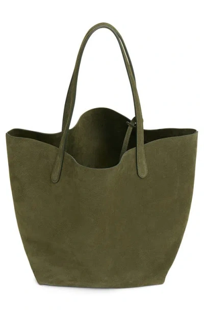 Mansur Gavriel Everyday Soft Suede Tote In Green