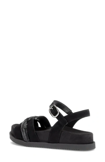 Gabor Ankle Strap Sandal In Black
