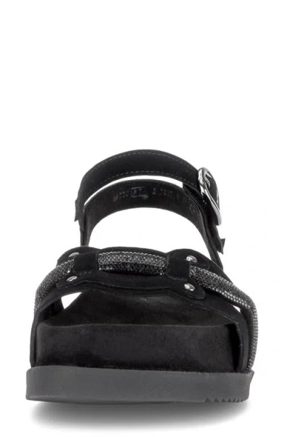 Gabor Ankle Strap Sandal In Black