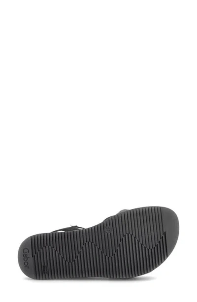 Gabor Ankle Strap Sandal In Black