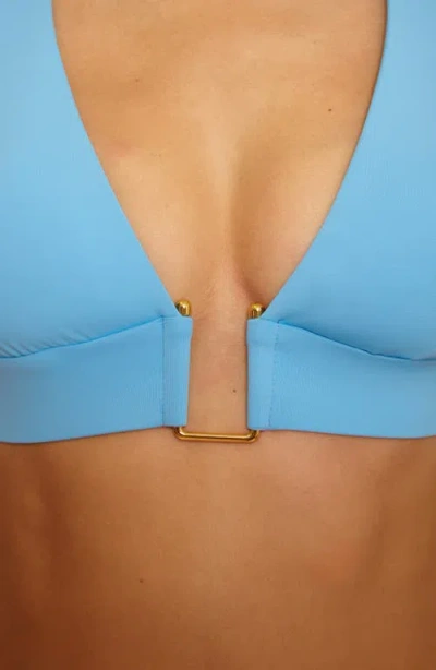 Becca Color Code Halter Bikini Top In Blue