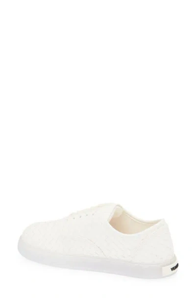 Bottega Veneta Sawyer Intrecciato Leather Low-top Sneakers In White