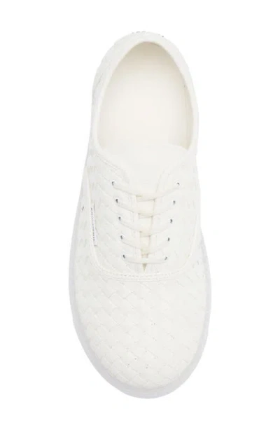 Bottega Veneta Sawyer Intrecciato Leather Low-top Sneakers In White
