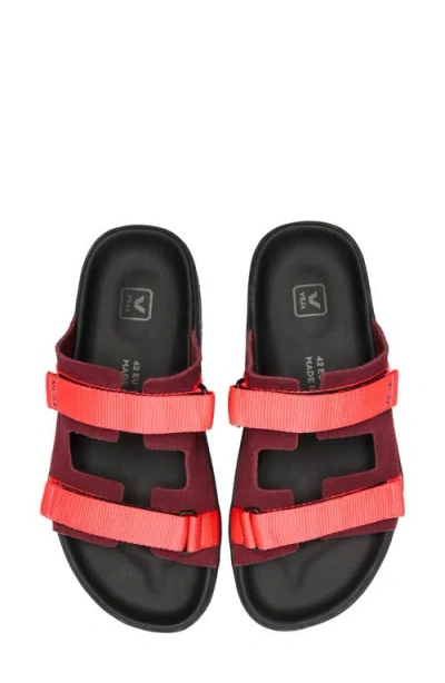 Veja Arpoador Slide Sandal In Red