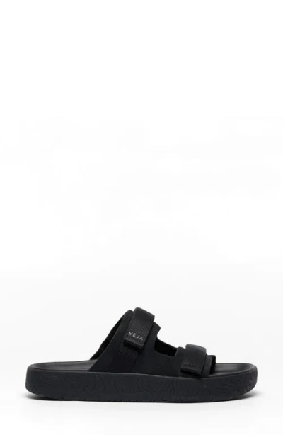 Veja Arpoador Double-strap Suede Sandals In Black