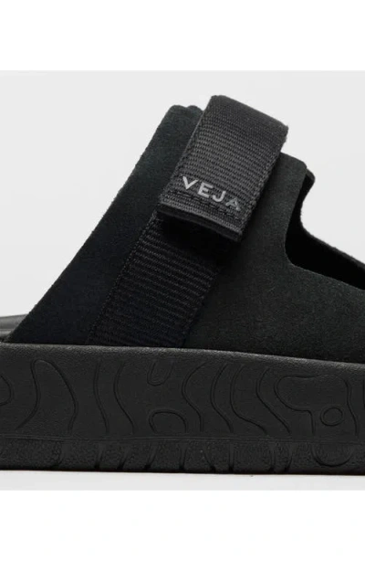 Veja Arpoador Double-strap Suede Sandals In Black